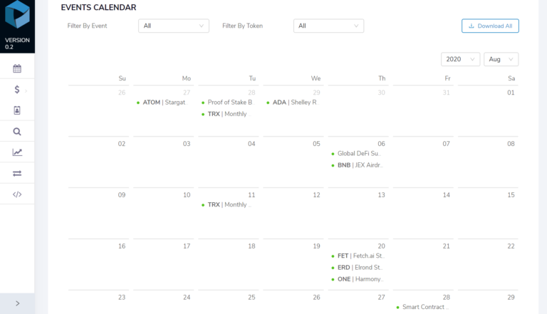 Crypto Events Calendar - Digital Asset Research